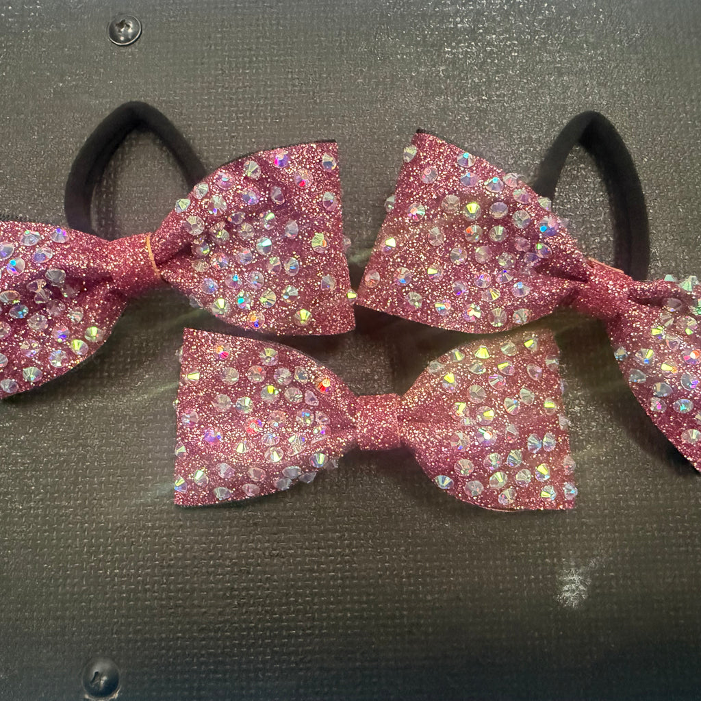 Tailless Pink Handmade Cheer Bow